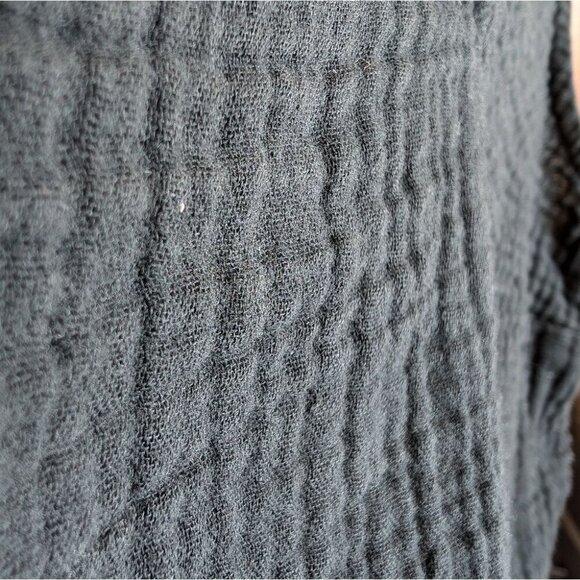 Old Navy Black Gauze Cotton Double V Neck Sleeveless Tank Top Women Small - Picture 7 of 8